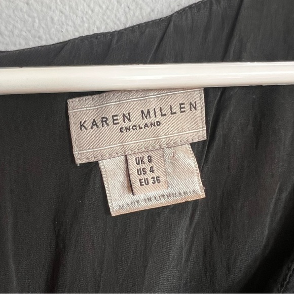 Karen Millen Black Sheath Midi Dress 4 - Picture 2 of 7